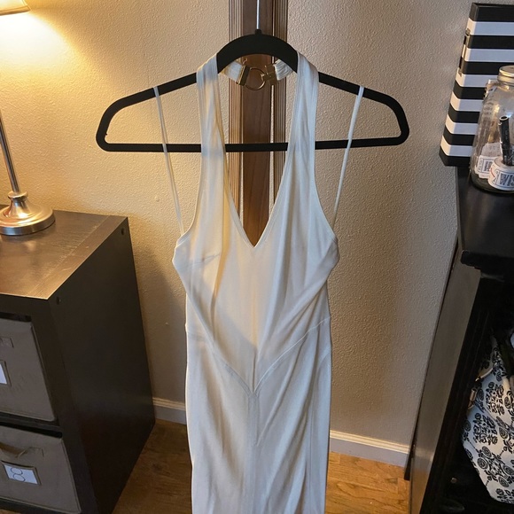 Designer dress, worn for photo shoots and events. Jersey cut. - Picture 4 of 8